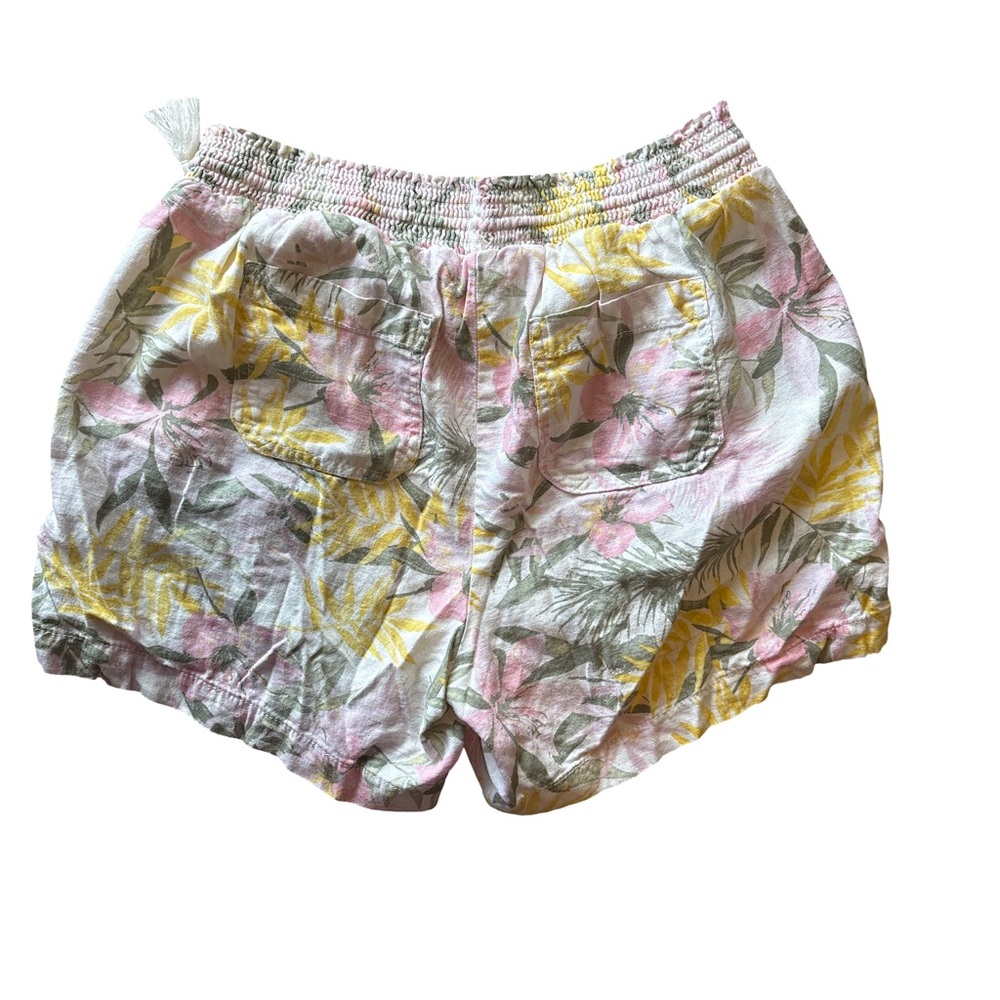 Briggs New York Floral linen blend Women's Cargo Shorts - size L